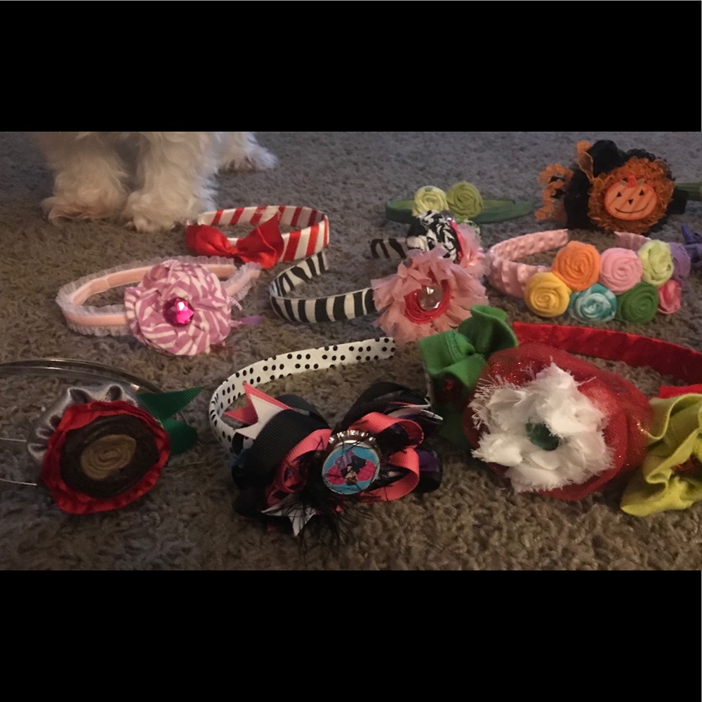 Handmade boutique headbands and bows